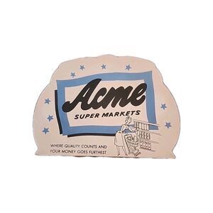 Vtg ACME Supermarkets Grocery Store Sewing Needle Pack WEST GERMANY Collectible
